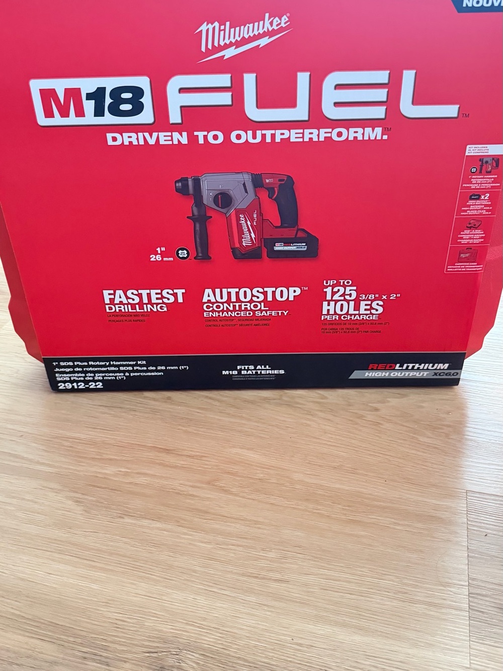 Milwaukee M18 FUEL Rotary Hammer Drill - Red